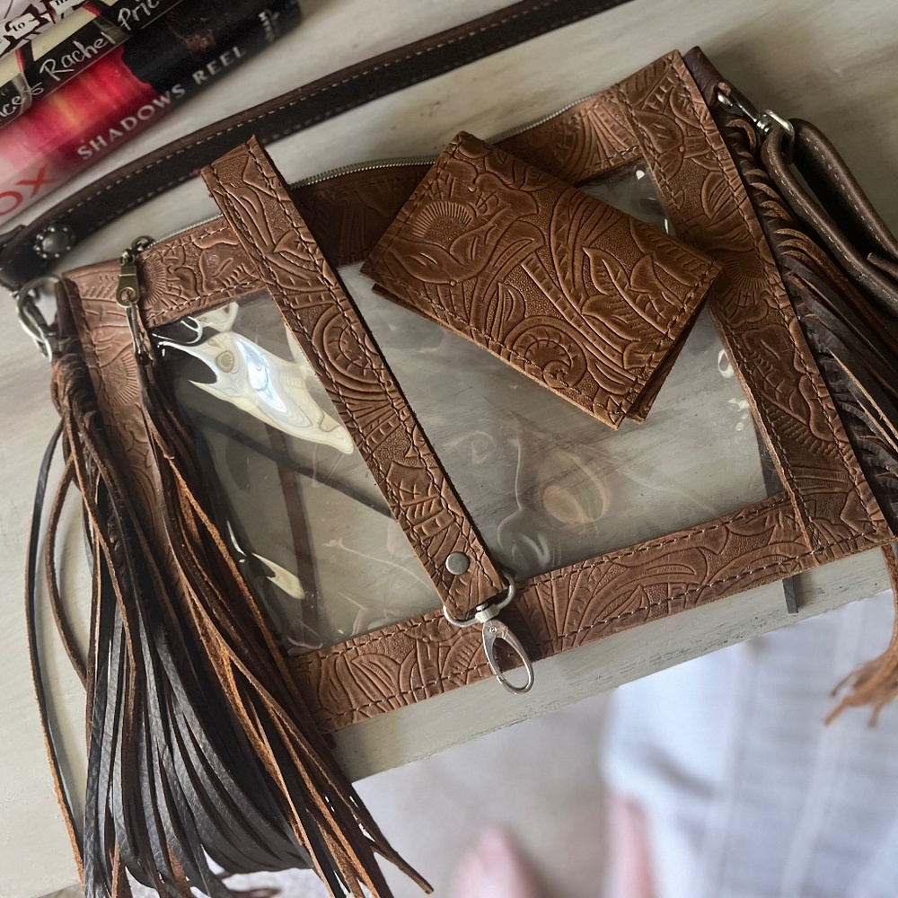 Leather Western Concert Style Crossbody